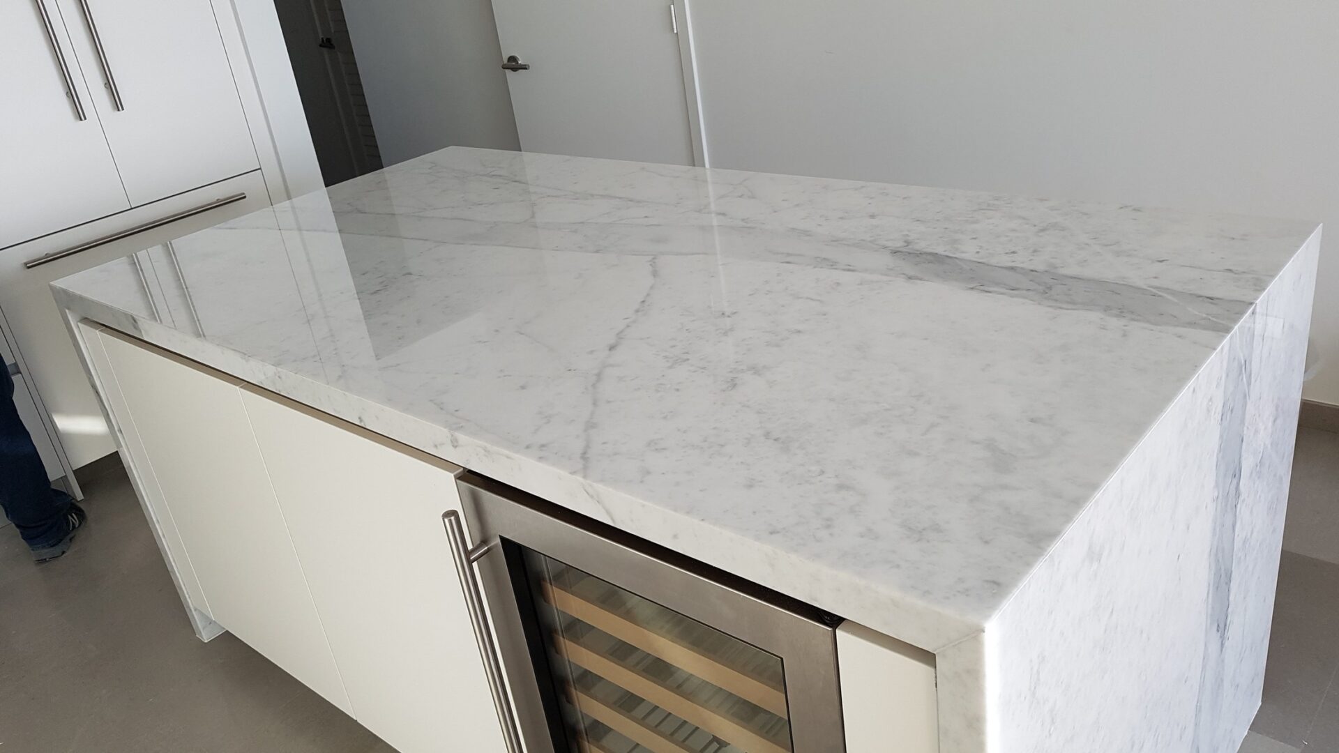 White Waterfall Kitchen — view 1
