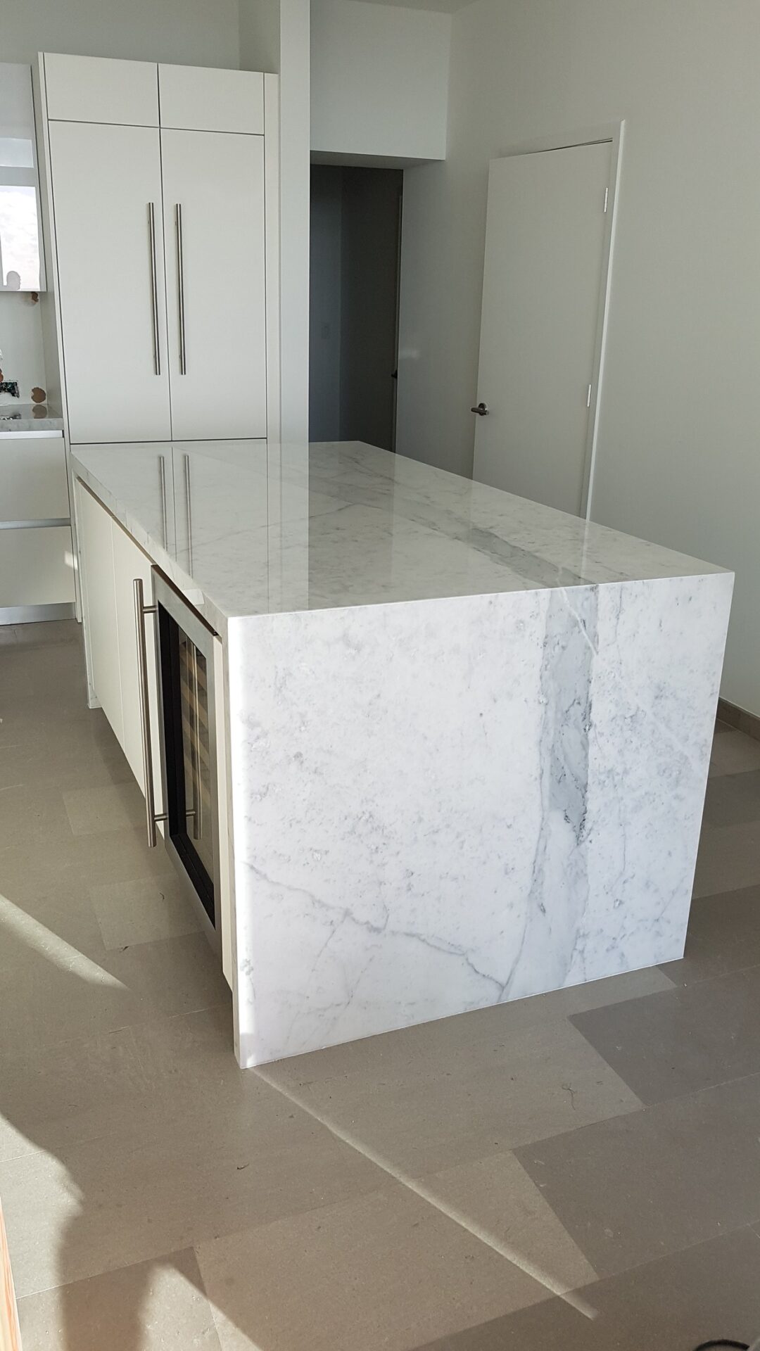 White Waterfall Kitchen — view 2