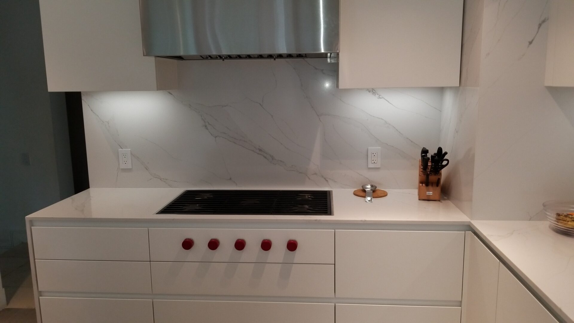 Bright White Modern Kitchen — view 1