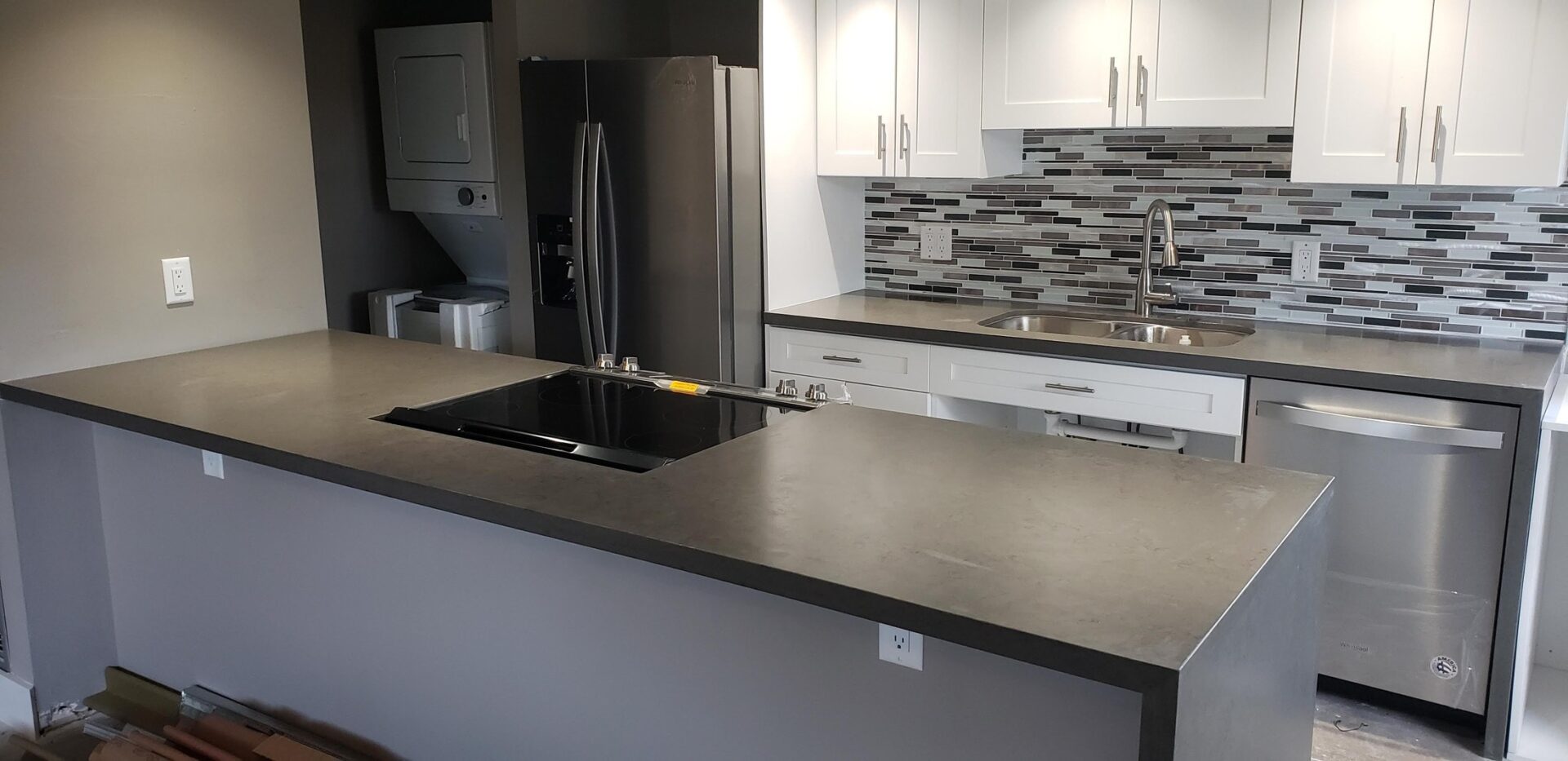 Gray Transitional Kitchen — view 1